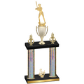 Double Silver Glacier Third Place Softball Trophy