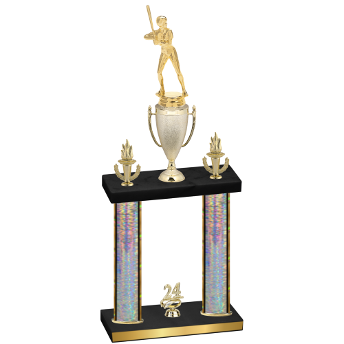 Double Silver Glacier Year Softball Trophy