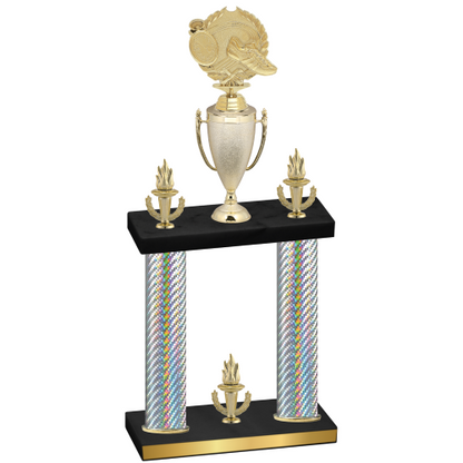Double Silver Carbon Fiber Victory Running Trophy