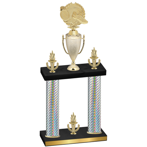 Double Silver Carbon Fiber Victory Running Trophy
