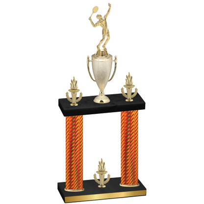 Double Orange Carbon Fiber Victory Tennis Trophy