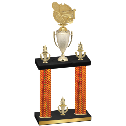Double Orange Carbon Fiber Victory Tennis Trophy