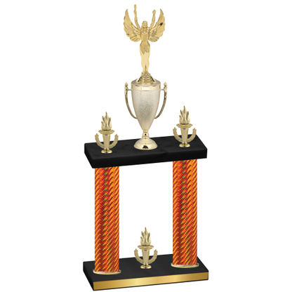 Double Orange Carbon Fiber Victory Victory Trophy