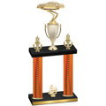 Double Orange Carbon Fiber Fourth Place Cars Trophy