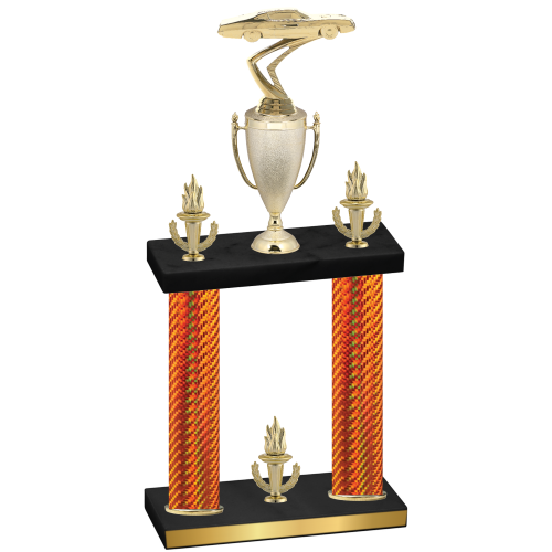 Double Orange Carbon Fiber Victory Cars Trophy