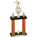 Double Orange Carbon Fiber Fourth Place Shooter Trophy