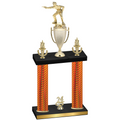 Double Orange Carbon Fiber Year Shooter Trophy