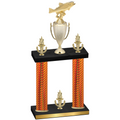Double Orange Carbon Fiber Victory Fishing Trophy