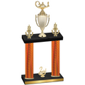 Double Orange Carbon Fiber Second Place Academics Trophy