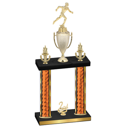 Double Orange Glacier Second Place Running Trophy