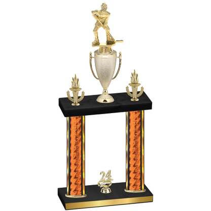 Double Orange Glacier Year Hockey Trophy