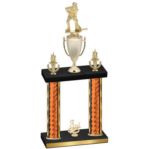 Double Orange Glacier Third Place Hockey Trophy