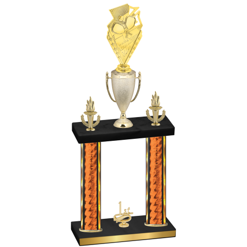 Double Orange Glacier First Place Pickleball Trophy