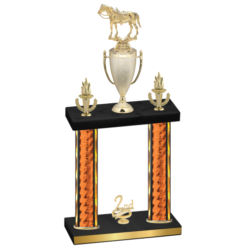 Double Orange Glacier Second Place Horses Trophy