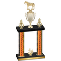 Double Orange Glacier Fourth Place Horses Trophy