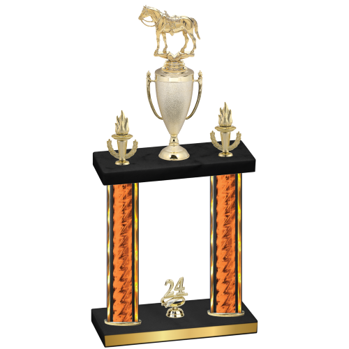 Double Orange Glacier Year Horses Trophy