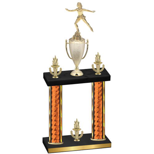 Double Orange Glacier Victory Skater Trophy