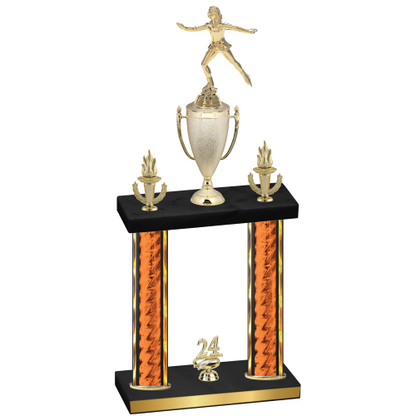 Double Orange Glacier Year Skater Trophy