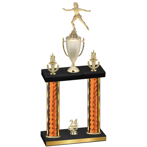 Double Orange Glacier Year Skater Trophy