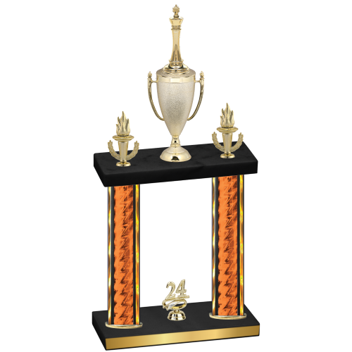 Double Orange Glacier Year Chess Trophy