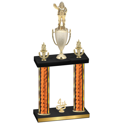 Double Orange Glacier Fourth Place Holiday Trophy