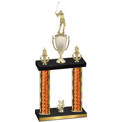 Double Orange Glacier Year Golf Trophy