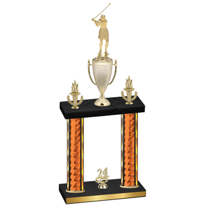 Double Orange Glacier Year Golf Trophy