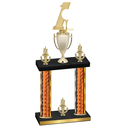 Double Orange Glacier Victory Golf Trophy