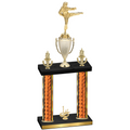 Double Orange Glacier First Place Karate Trophy