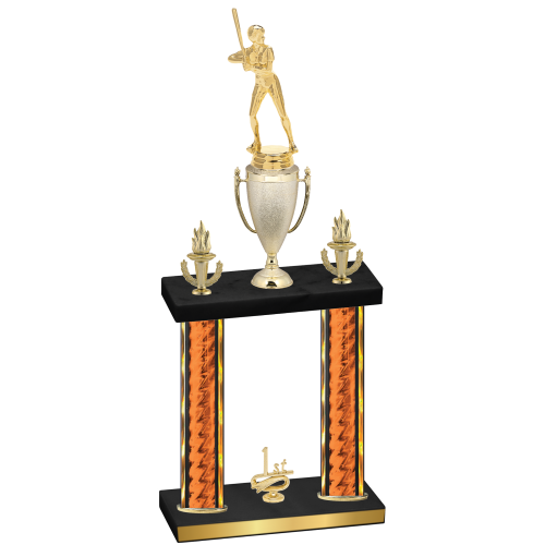 Double Orange Glacier First Place Softball Trophy