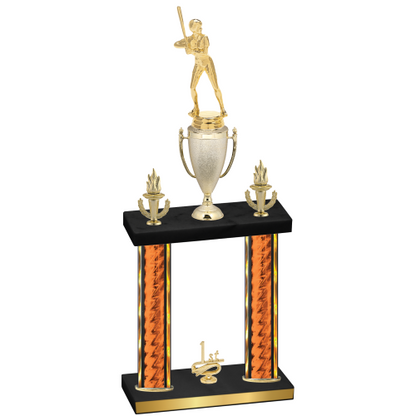 Double Orange Glacier First Place Softball Trophy