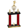 Double Red Glacier Third Place Rugby Trophy