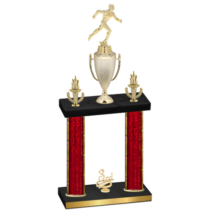 Double Red Glacier Third Place Running Trophy