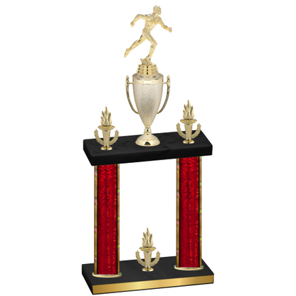 Double Red Glacier Victory Running Trophy