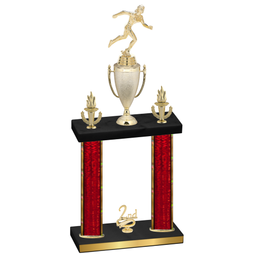Double Red Glacier Second Place Running Trophy