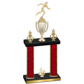 Double Red Glacier Fourth Place Running Trophy