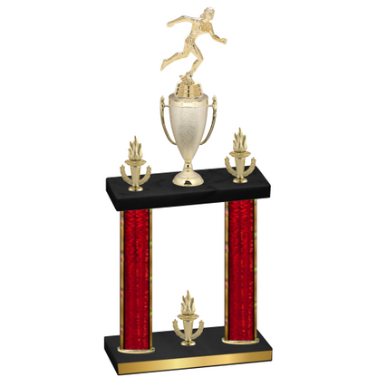 Double Red Glacier Victory Running Trophy