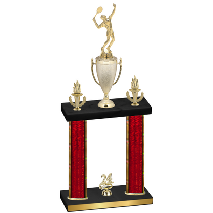 Double Red Glacier Year Tennis Trophy