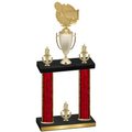 Double Red Glacier Victory Tennis Trophy