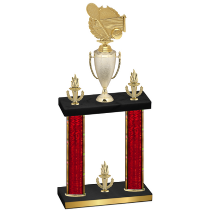Double Red Glacier Victory Tennis Trophy