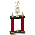 Double Red Glacier Year Bowling Trophy