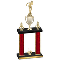 Double Red Glacier First Place Tennis Trophy