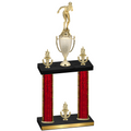Double Red Glacier Victory Tennis Trophy