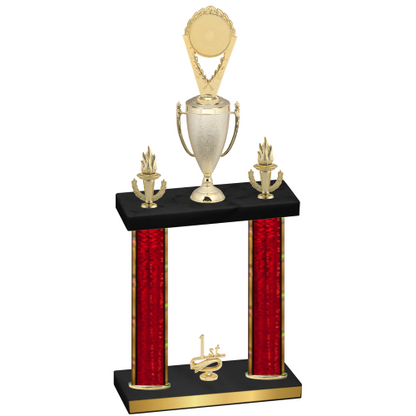 Double Red Glacier First Place Insert Trophy