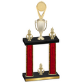 Double Red Glacier Victory Insert Trophy
