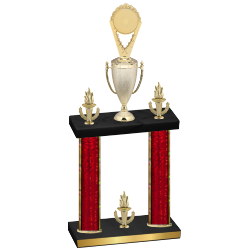 Double Red Glacier Victory Insert Trophy