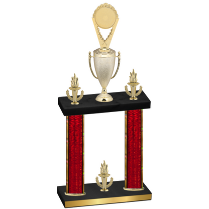 Double Red Glacier Victory Insert Trophy