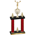 Double Red Glacier Victory Cheerleading Trophy