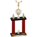 Double Red Glacier Year Cheerleading Trophy