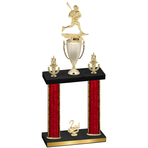 Double Red Glacier Second Place Lacrosse Trophy